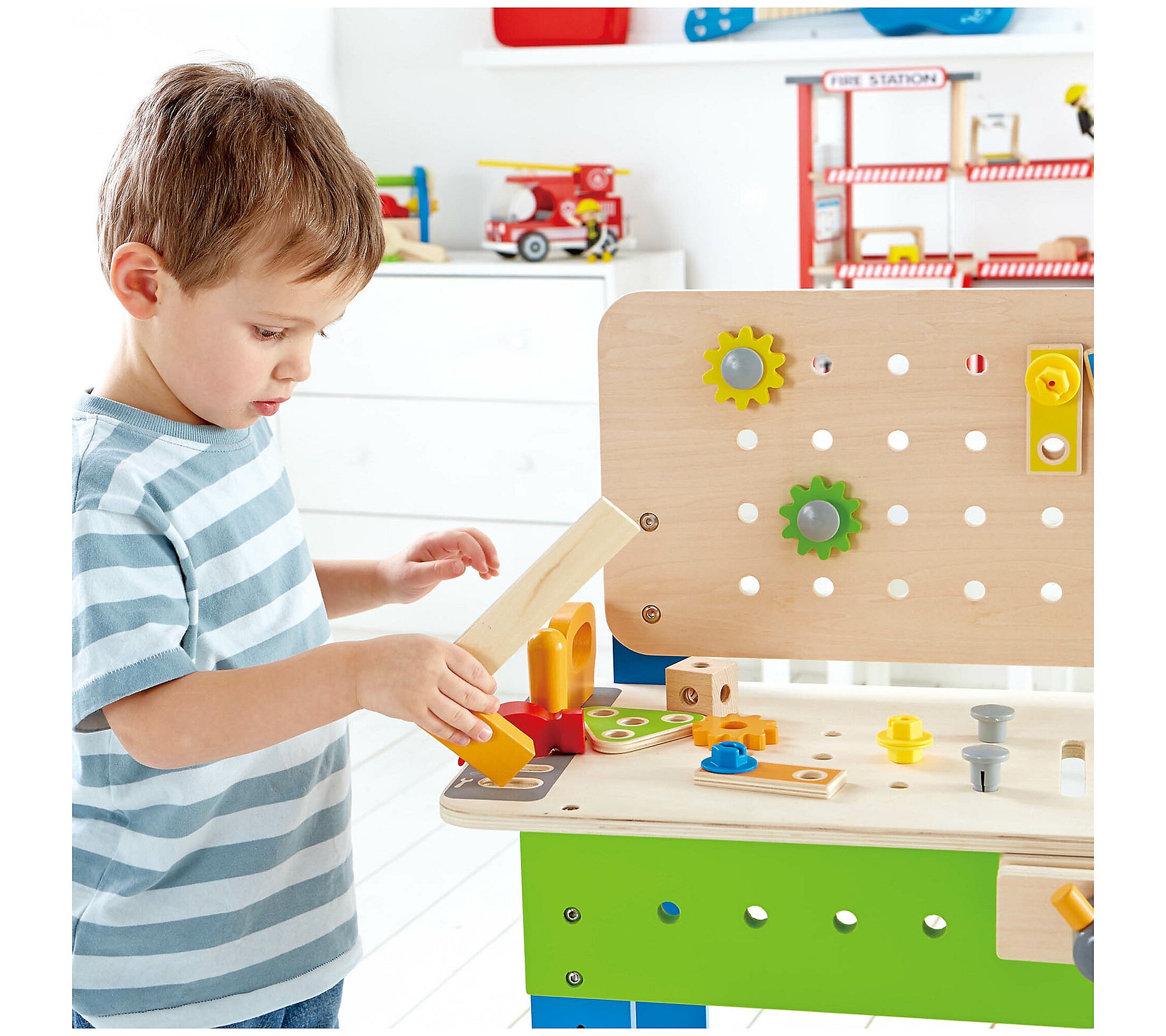 Hape Master Workbench Toy Workshop - 35 pcs