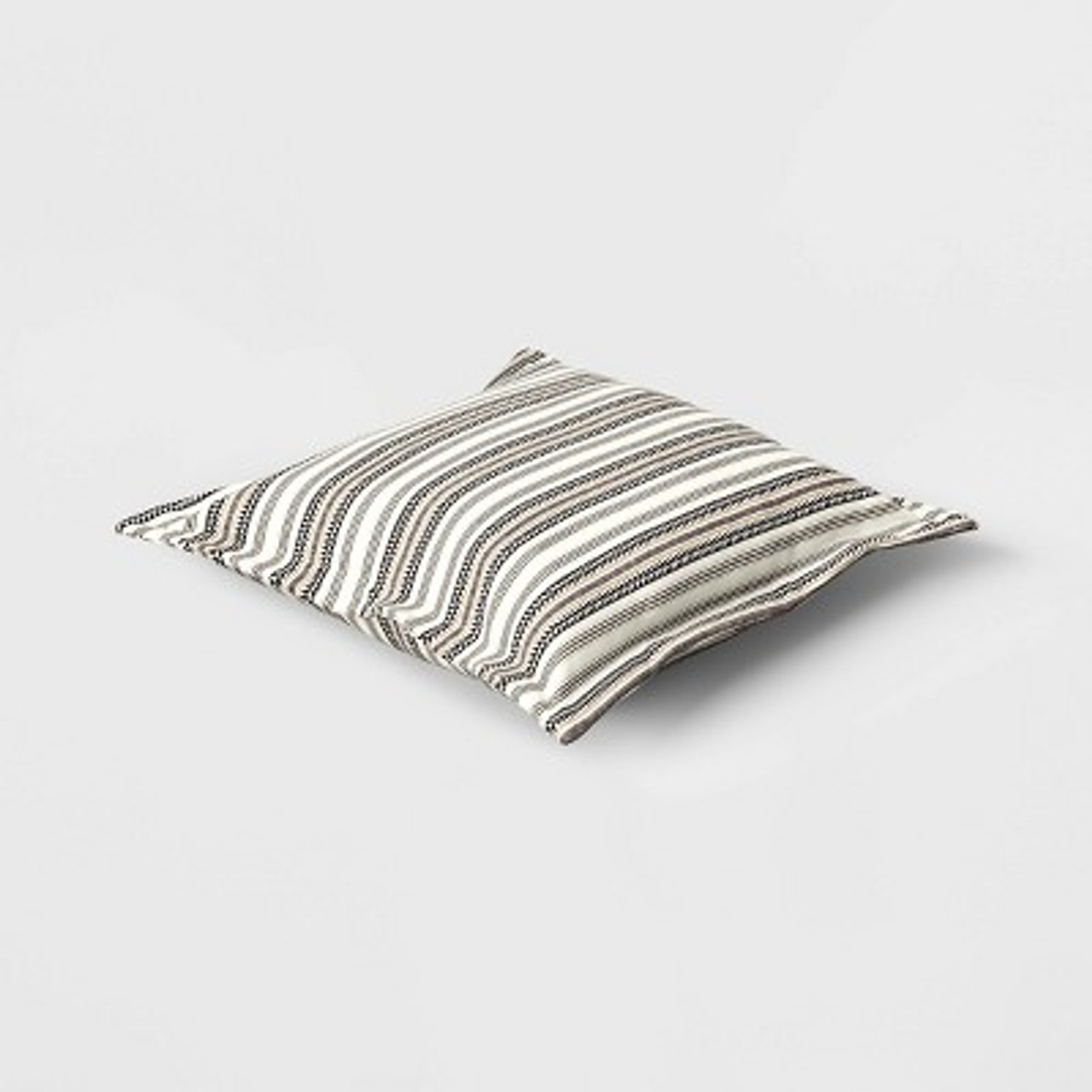 Triangle Stripe Outdoor Pillow Back Black/Neutrals - Threshold™