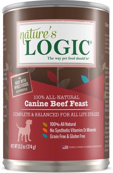 Nature's Logic Canine Beef Feast All Life Stages Grain-Free Canned Dog Food