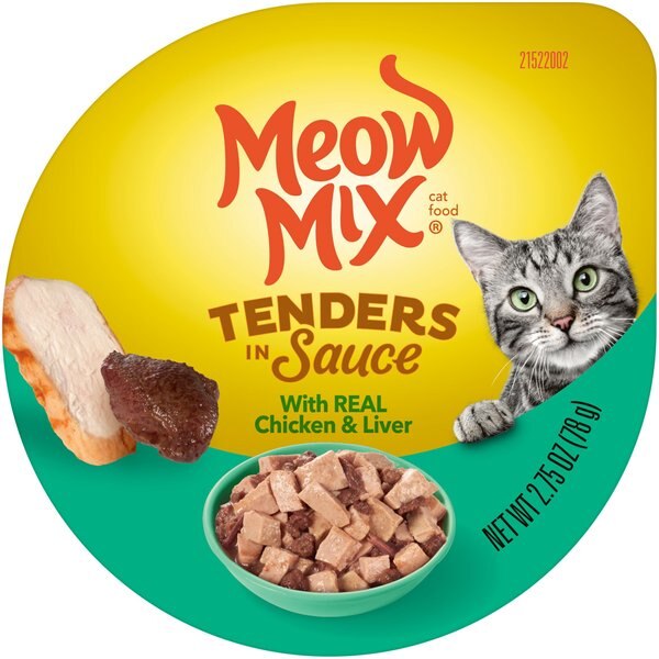 Meow Mix Tenders in Sauce With Real Chicken and Liver Wet Cat Food