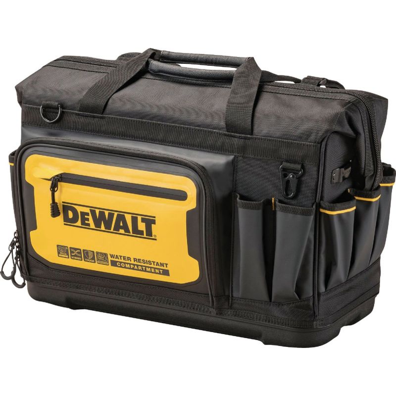 DW Pro Contractorand#039s Tool Bag Black Yellow