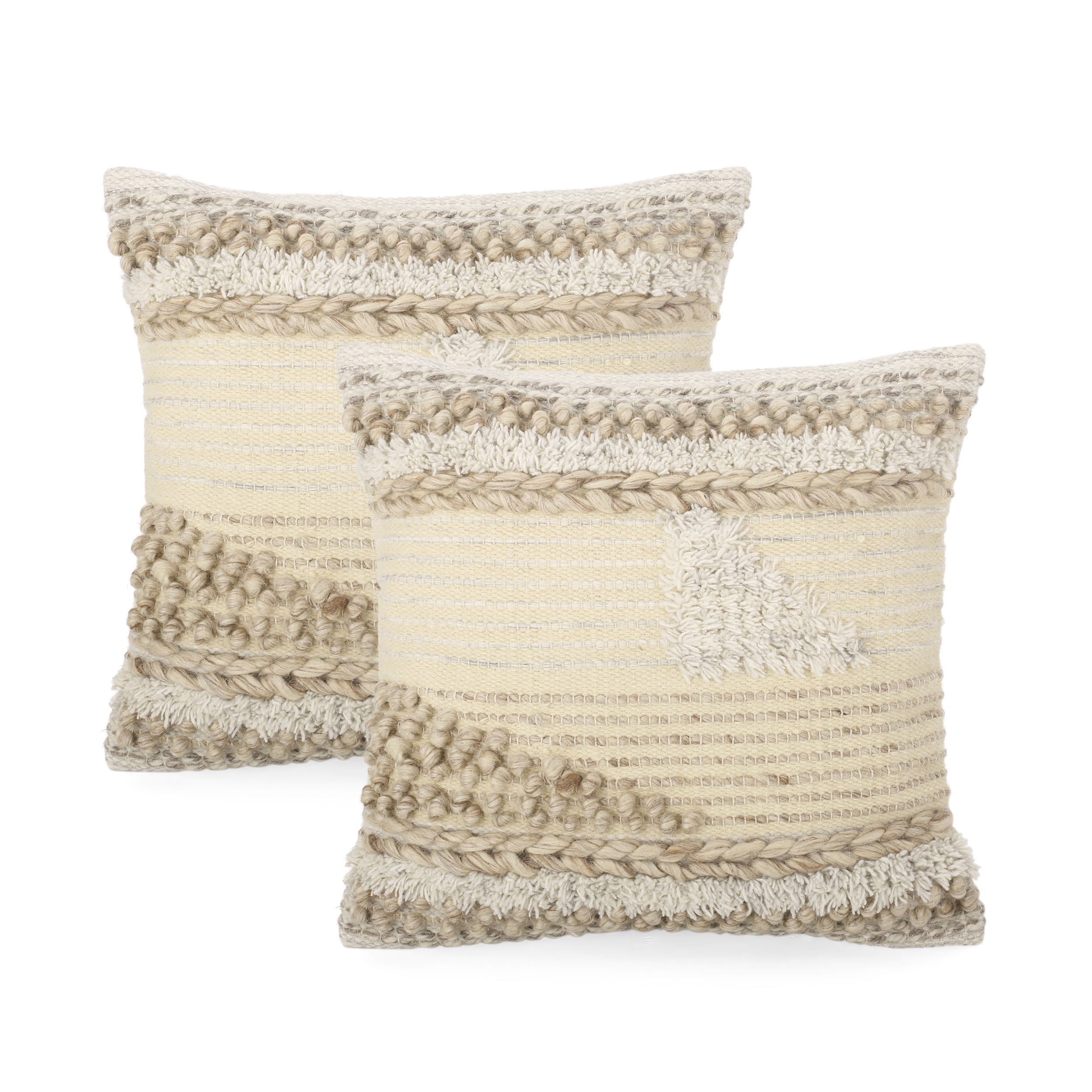 Afsheen Hand Loomed Boho Throw Pillow