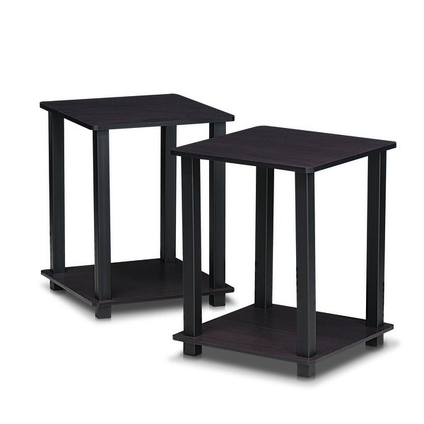 Porch and Den Rutherford Simplistic Square End Tables (Set of 2)