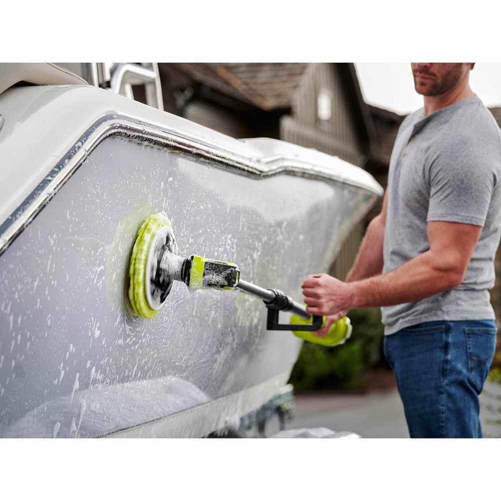 RYOBI ONE+ 18V Cordless Telescoping Power Scrubber (Tool Only) P4500