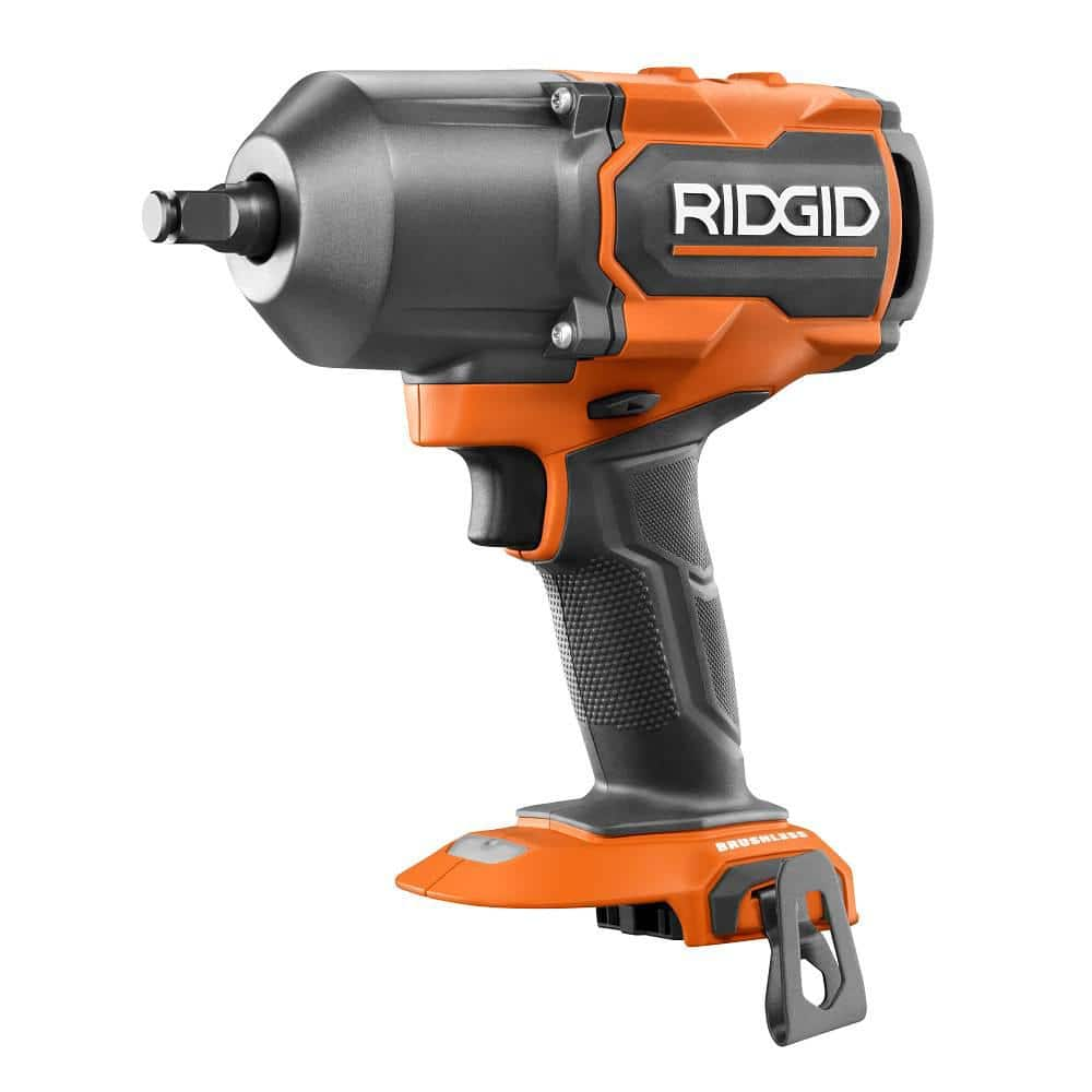 RIDGID 18V Brushless Cordless 4-Mode 1/2 in. High-Torque Impact Wrench Kit with 4.0 Ah Battery and Charger R86212KN