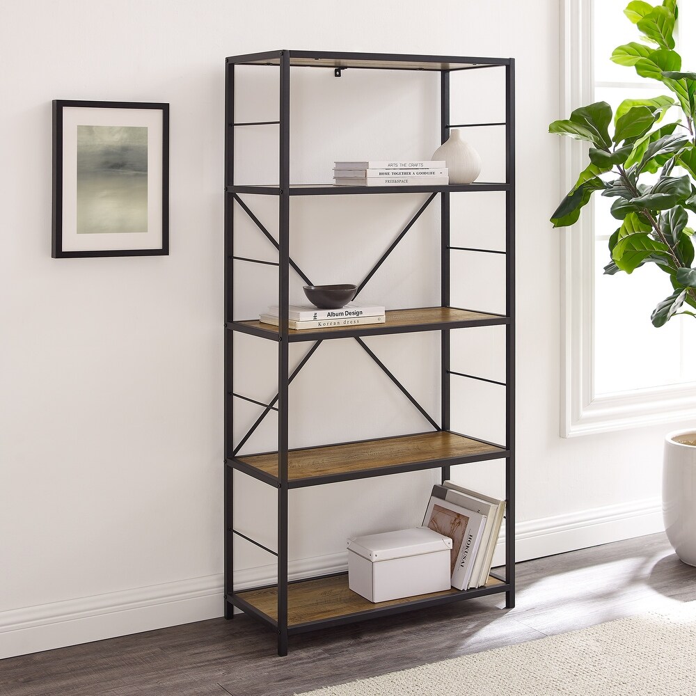 Middlebrook Designs Ora Industrial Rustic Bookshelf