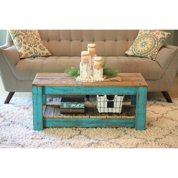 Combo Coffee Table with Shelf