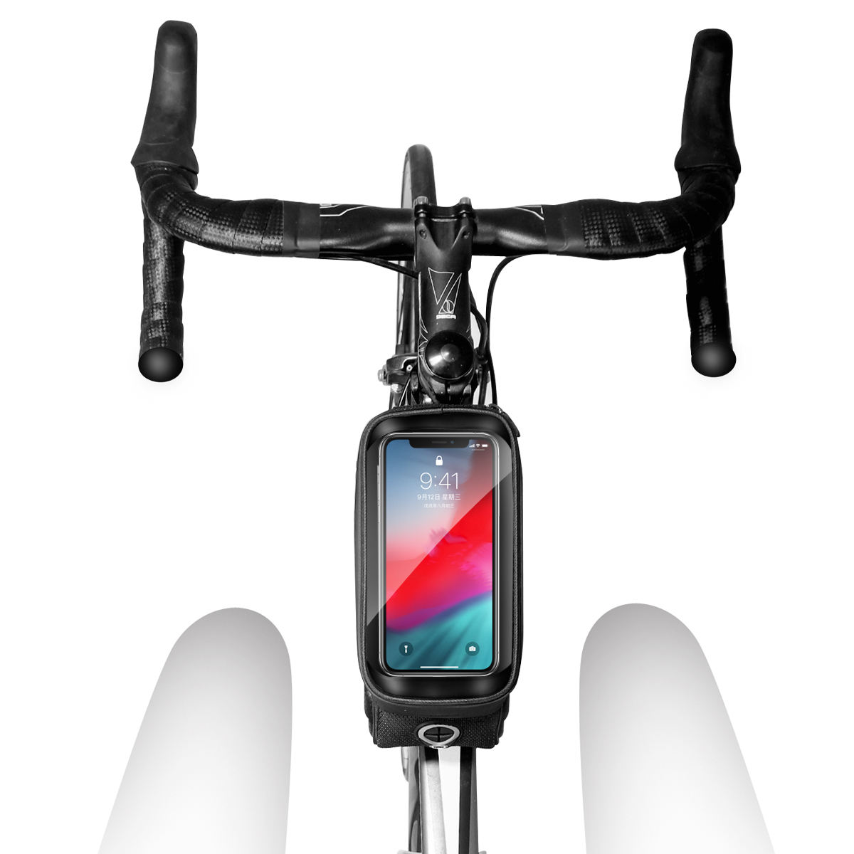 WILD MAN New Bike Bag Frame Front Top Tube Cycling Bag Waterproof 6.6in Phone Case Touchscreen Bag MTB Pack Bicycle Accessories