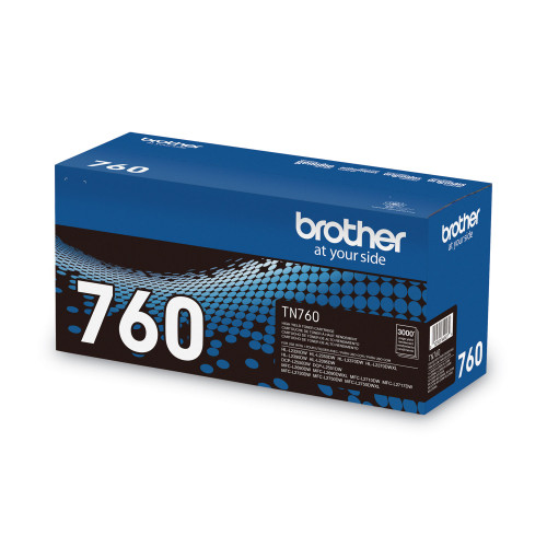 Brother TN760 High-Yield Toner， 3，000 Page-Yield， Black