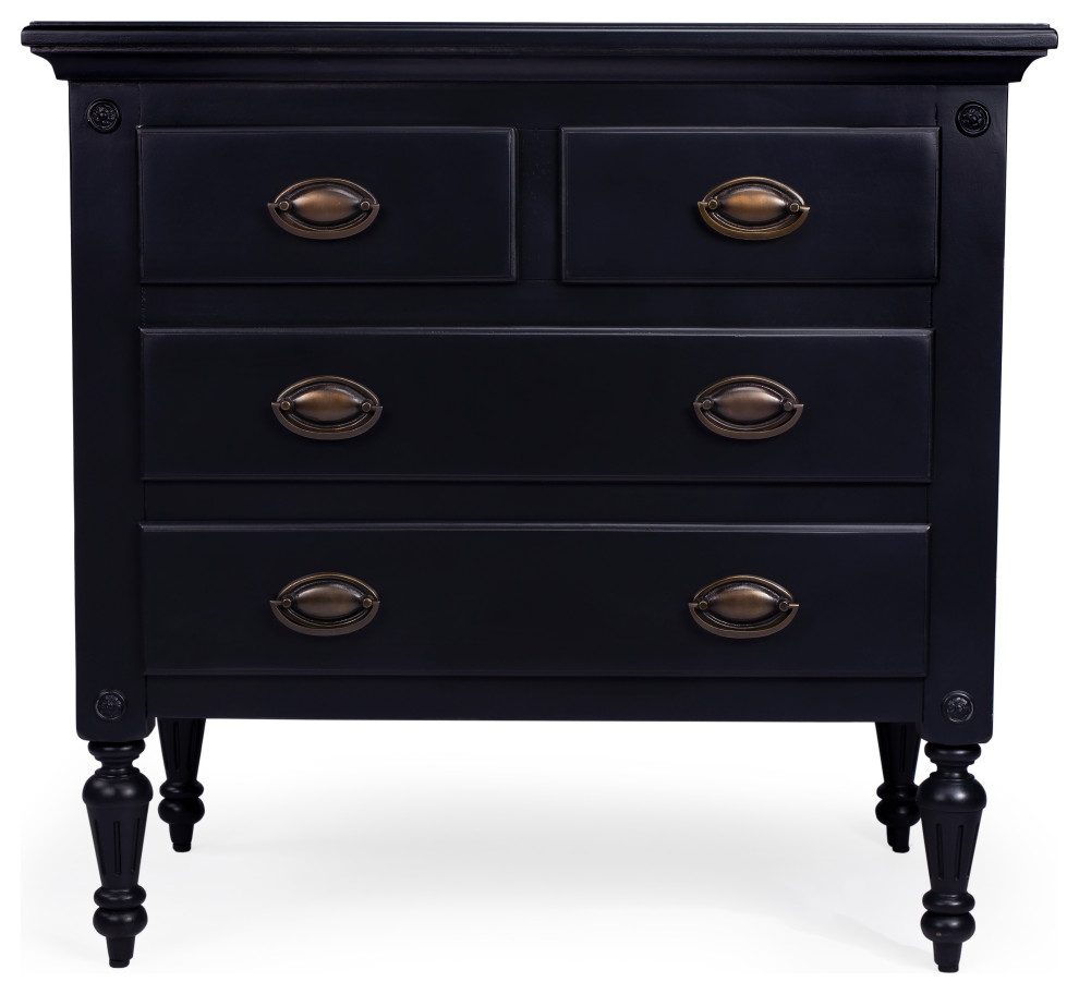 Masterpiece Drawer Chest  Black   Traditional   Accent Chests And Cabinets   by clickhere2shop  Houzz