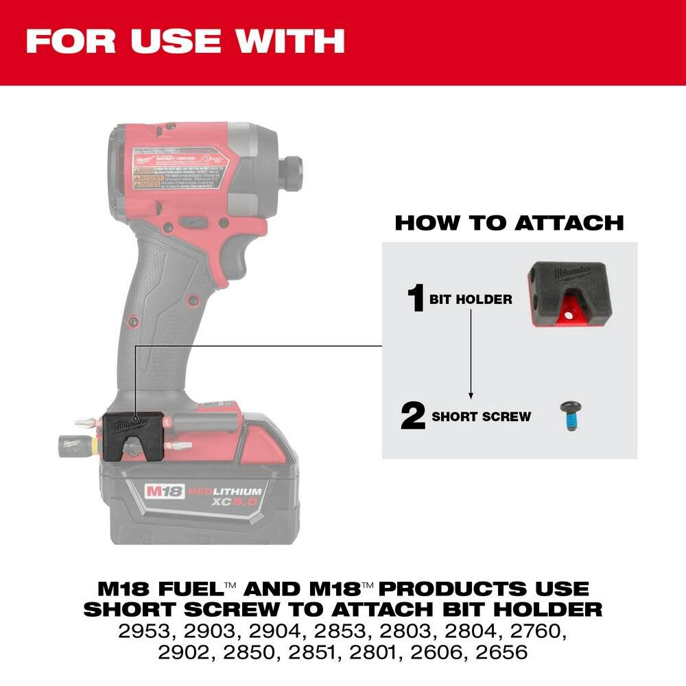 Milwaukee M18/M12 Bit Holder Accessory 49-16-3697 from Milwaukee