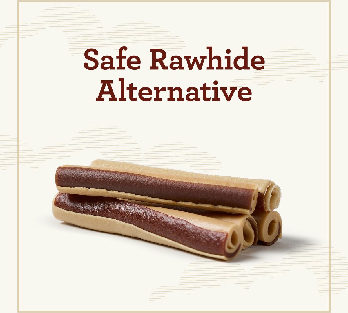 True Acre Foods Rawhide-Free Rolled Sticks Peanut Butter Flavor Dog Treats