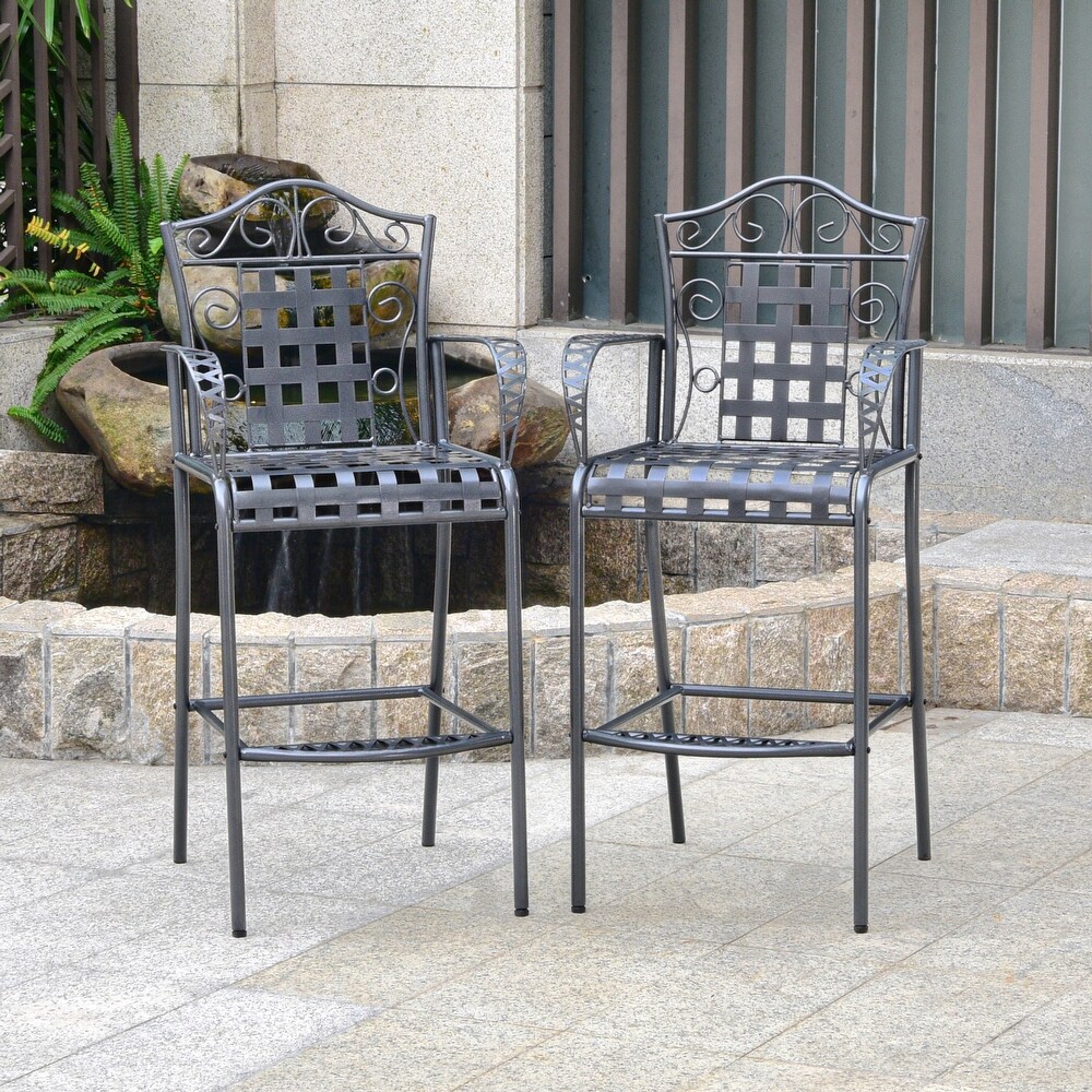 Mandalay Iron Bar Chairs (Set of 2)