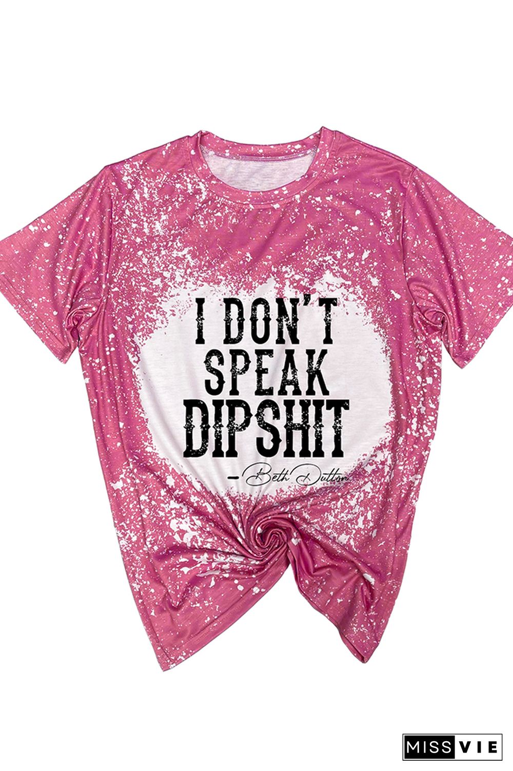 Yellowstone I don't Speak Dipshit Tee O-neck Short Sleeve Top Women Wholesale