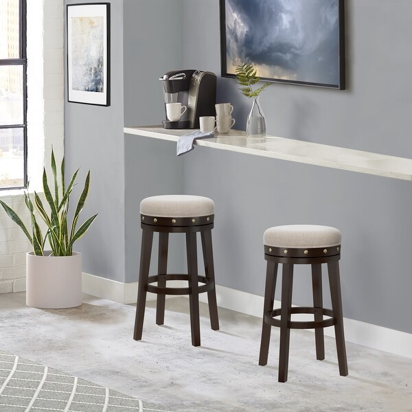 HIllsdale Furniture Benard Backless Bar Stool， Smoke Brown