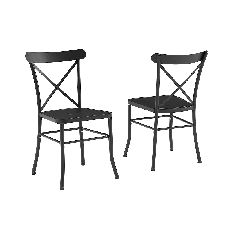 Crosley Astrid Indoor / Outdoor Metal Dining Chair 2-Piece Set