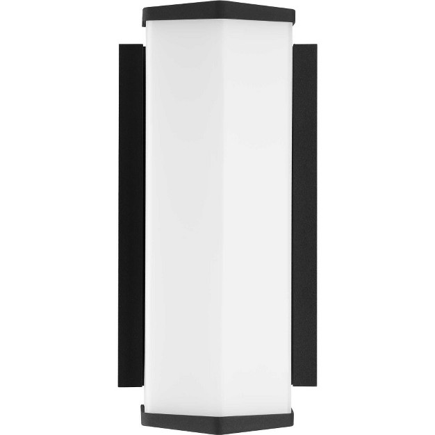 Progress Lighting Z 1070 Outdoor Led Wall Light Black Elongated Acrylic Shade