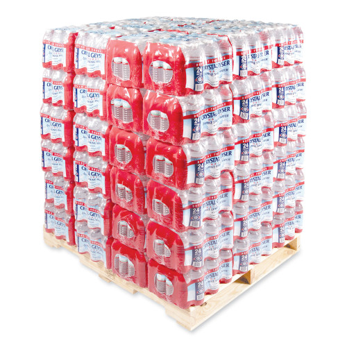 Crystal Geyser Alpine Spring Water， 16.9 oz Bottle， 24/Case， 84 Cases/Pallet (24514)