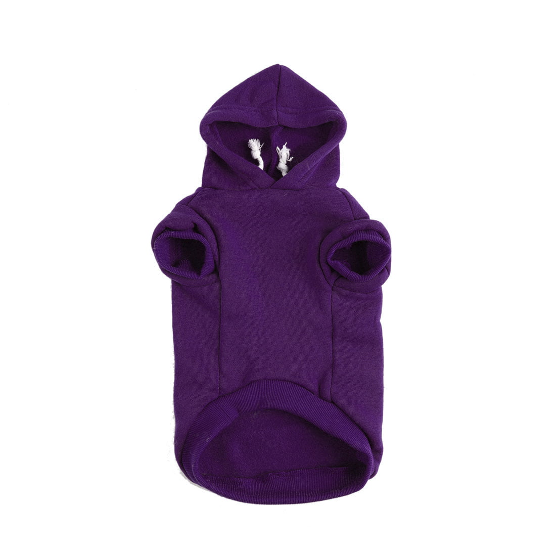 Warm Hooded Dog Sweatshirt Hooded Pet Winter Clothes Coat Purple S