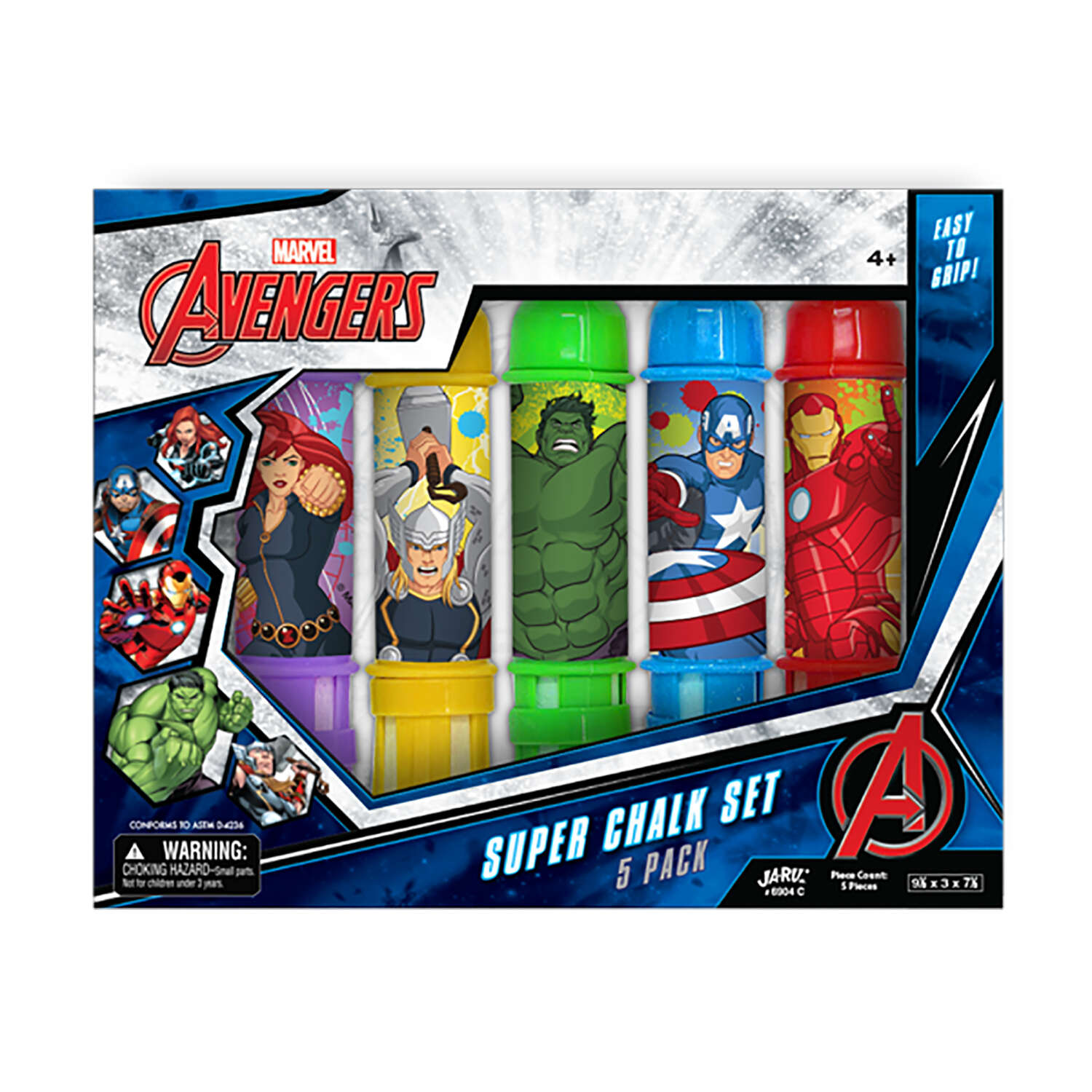 Disney and Marvel Sidewalk Chalk Set 5 pc