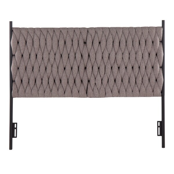 Silver Orchid Braided Matisse Queen Headboard - - 35450123