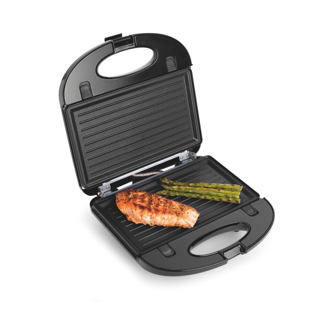 Salton 3 In 1 Grill Sandwich amp Waffle Maker Black