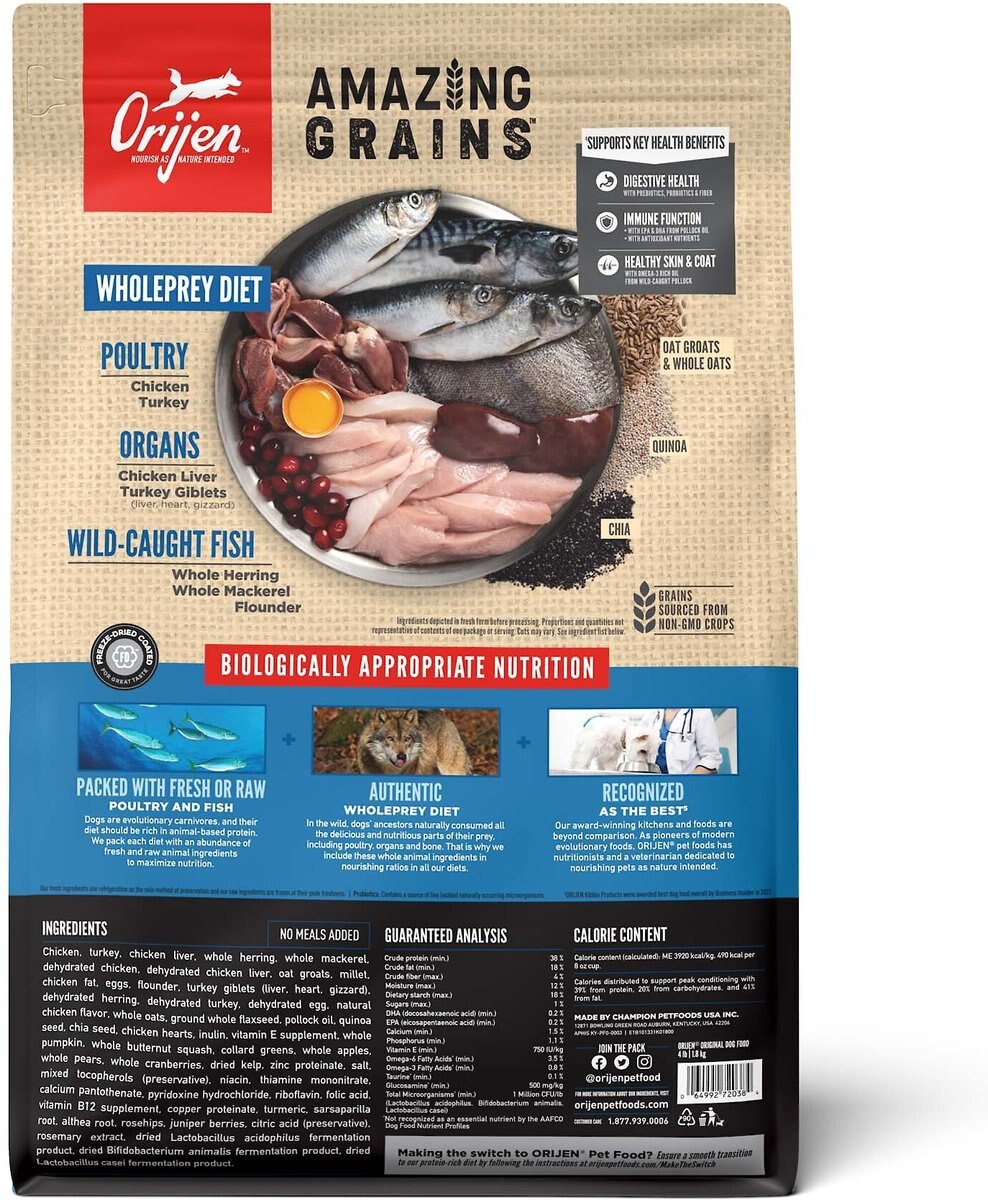 ORIJEN Amazing Grains Original Dry Dog Food