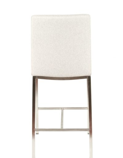 Adam Stool in Dove Fabric Seating