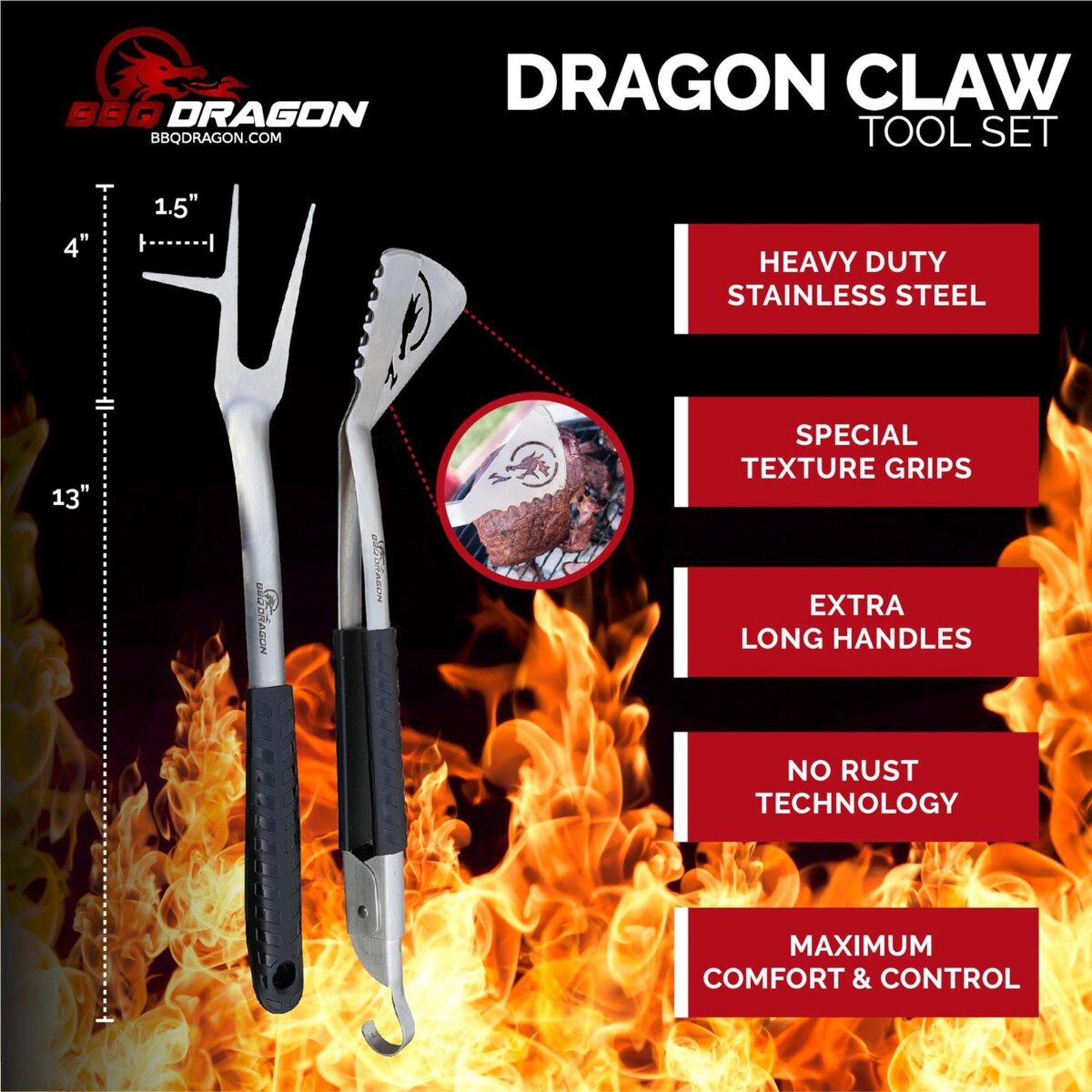 BBQ Dragon The Dragon Claw Tool Set