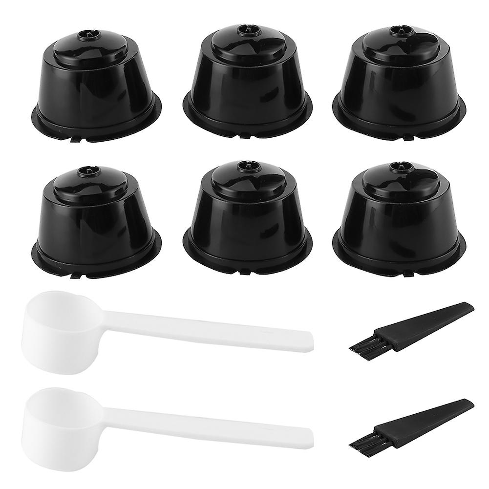 2Sets Coffee Capsule Pods Reusable Refillable Filter Cup Fit for Nestle DOLCE GUSTO Coffee Machines