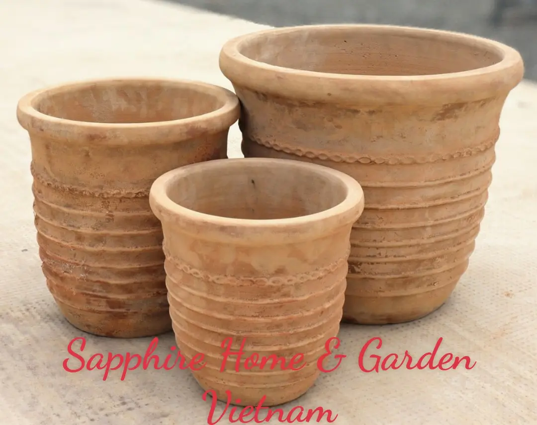 Antique Terracotta pots cheap pottery outdoor garden pots and planter antique terra flower pots for plants and garden center