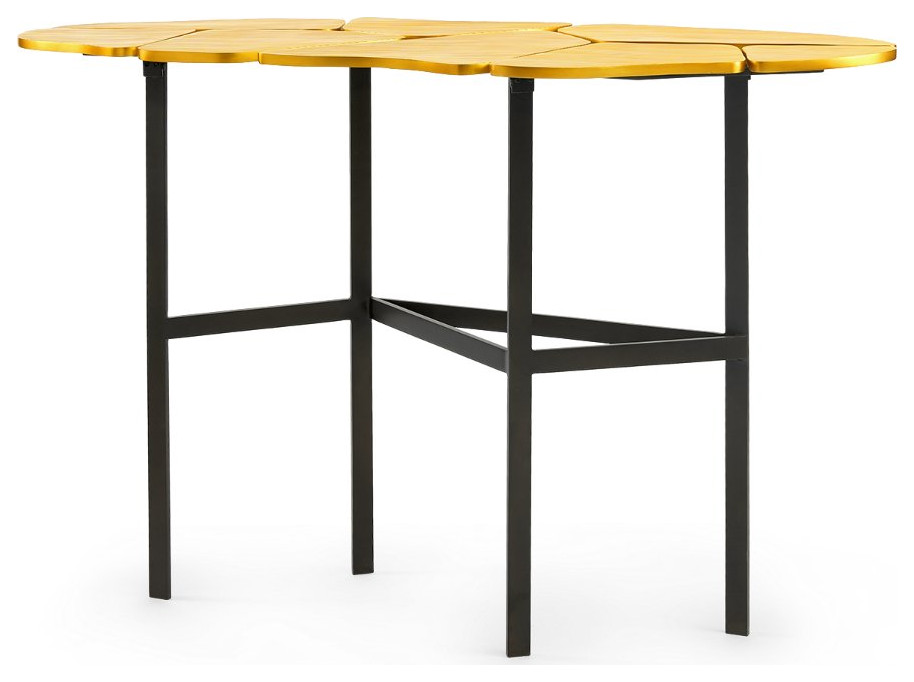 Lily Console Table  Gold   Industrial   Console Tables   by Old Bones Co.  Studios  Houzz