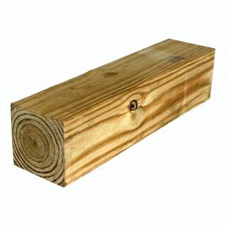 6 in. x 6 in. x 16 ft. #2 Pressure-Treated Ground Contact Southern Line Timber Wood Post 261023