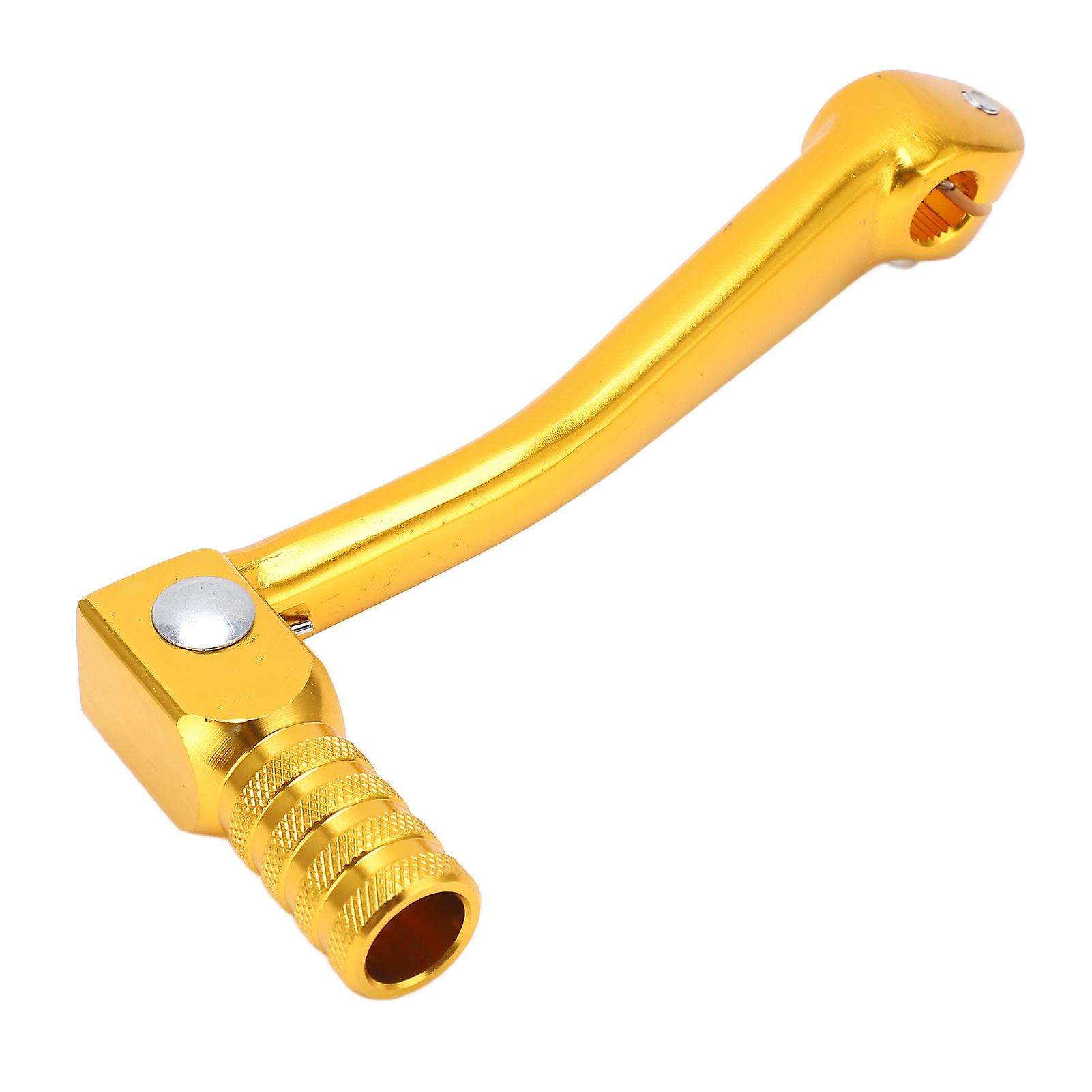 Motorcycle Kick Starter Lever Pedal Sensitive Cnc Aluminium Universal Motorbike Accessoryyellow