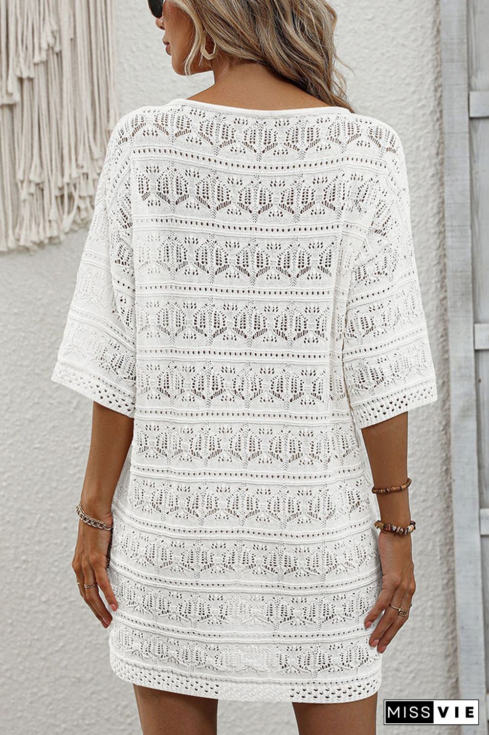 Hollow Out Beach Dress Cover Up