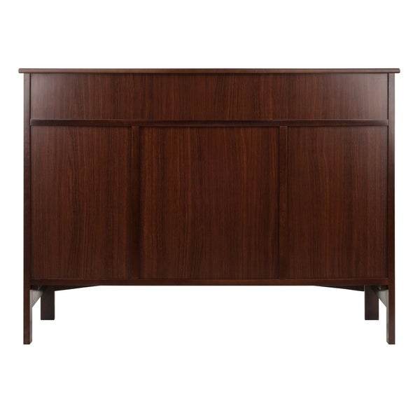 Winsome Gordon Solid and Composite Wood Buffet Cabinet/Sideboard in Cappuccino Finish