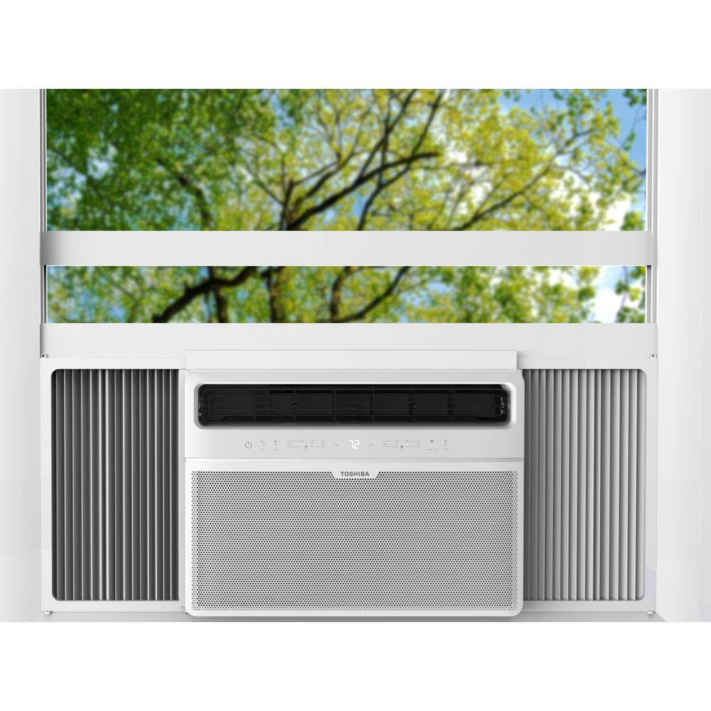 Toshiba 10000 BTU 115-Volt Smart Wi-Fi Touch Control Window Air Conditioner with Remote and ENERGY STAR in White RAC-WK1012ESCWR