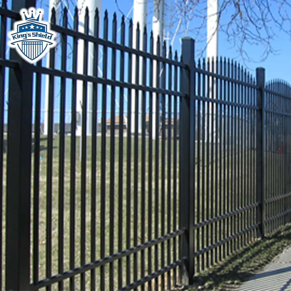 Fence Outdoor Decorative Custom Black Fence Panels Aluminum Metal Garden Fences For Houses