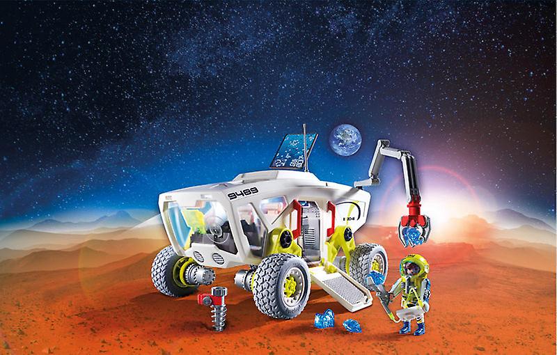 Playmobil space mars research vehicle with interchangeable attachments