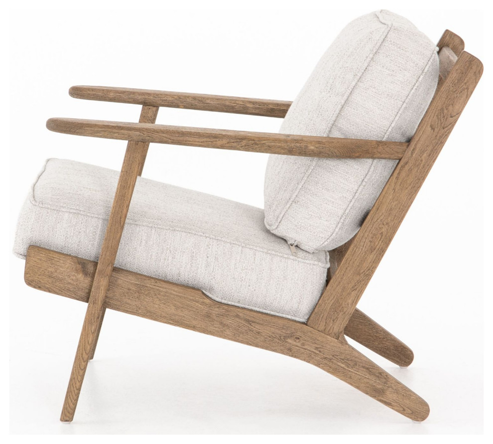 Brooks Avant Natural Lounge Chair   Midcentury   Armchairs And Accent Chairs   by Zin Home  Houzz