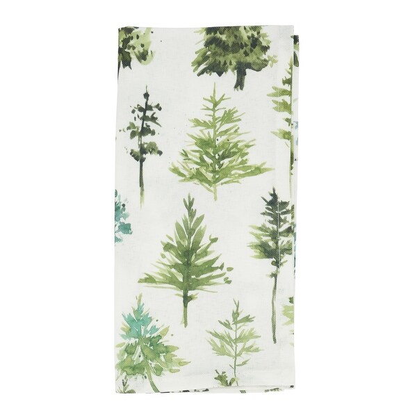 Table Napkins With Forest Trees Design (Set of 12)