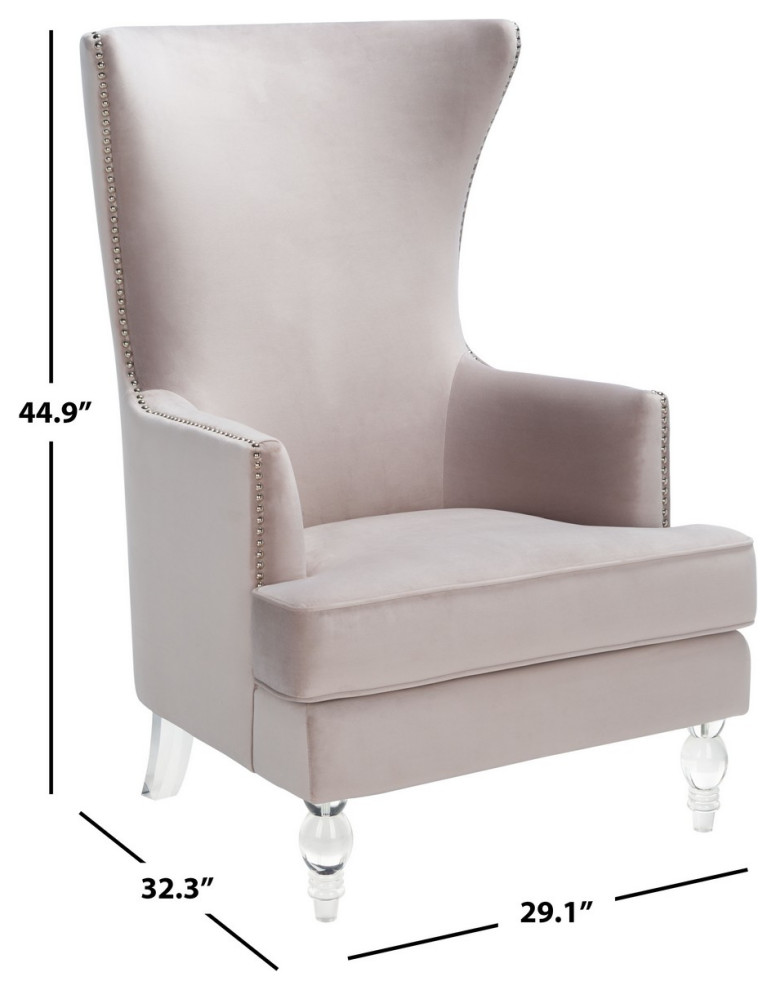 Safavieh Couture Geode Modern Wingback Chair   Eclectic   Armchairs And Accent Chairs   by Safavieh  Houzz