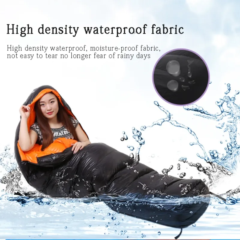 Wholesale sleeping bag outdoor camping drop shaped outdoor sleeping bag sleep sack bondage