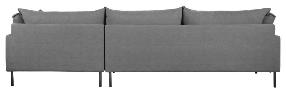 Jamara Sectional  Charcoal   Midcentury   Sectional Sofas   by Moe  x27s Home Collection  Houzz