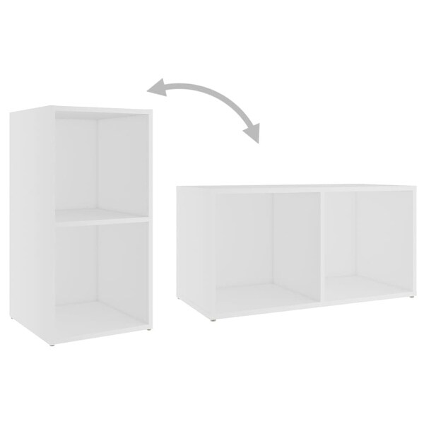 TV Cabinets 2 pcs White 28.3