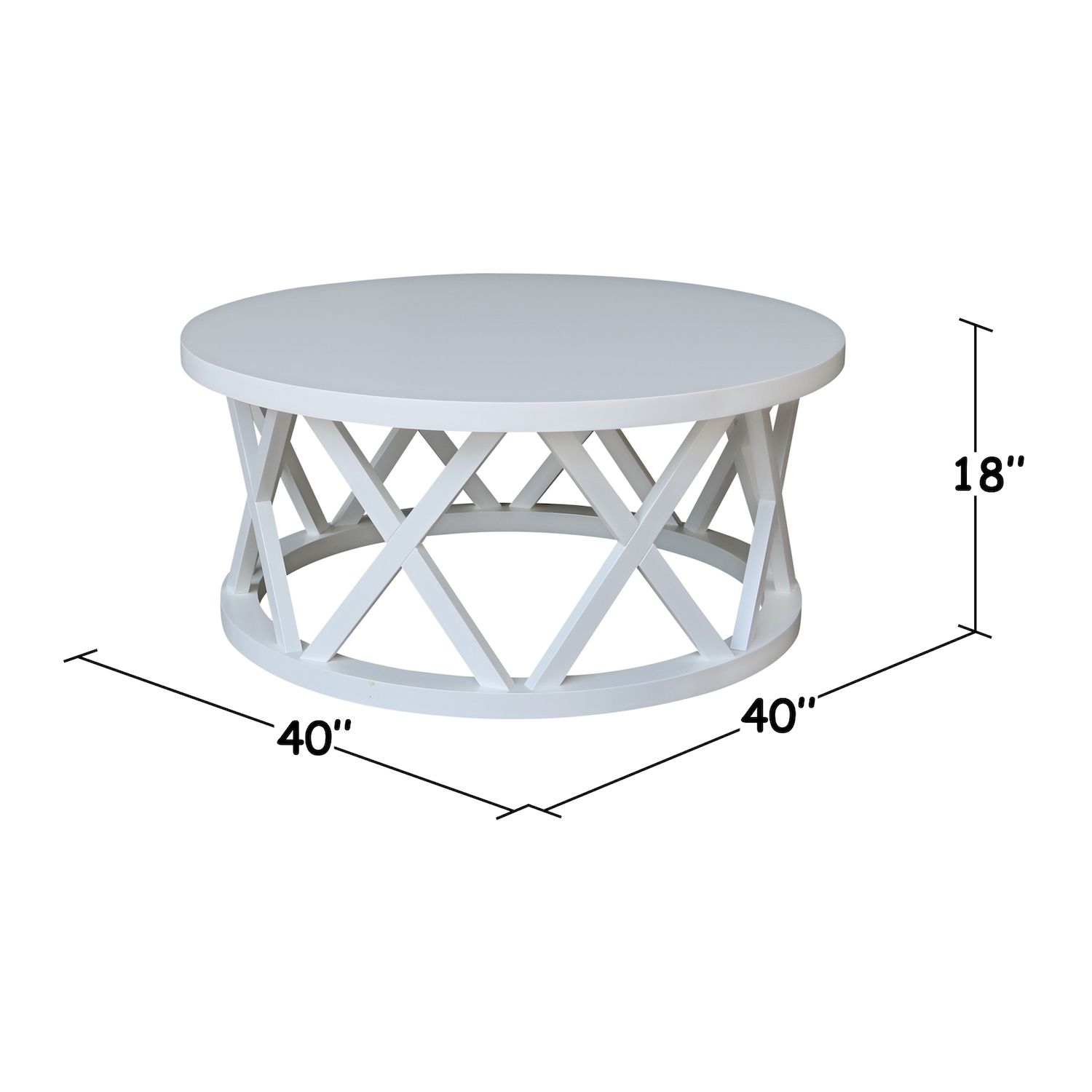 International Concepts Ceylon Round Coffee Table