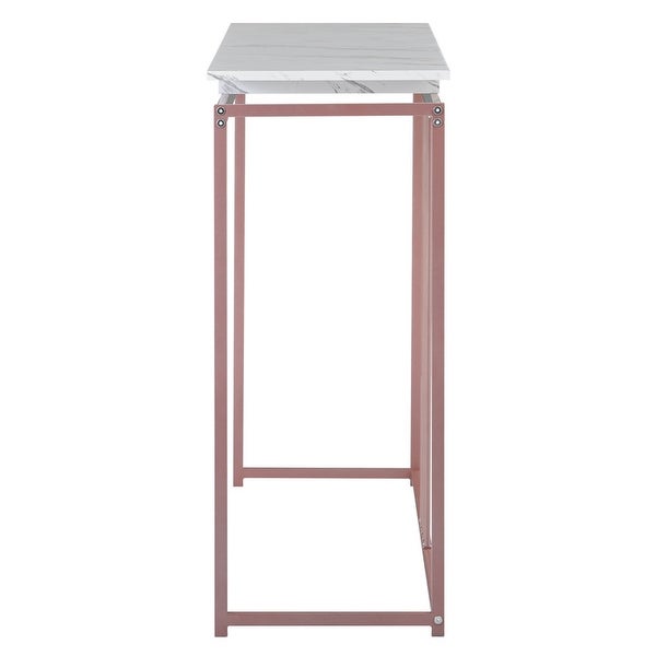 MDF Top Console Table with Metal Frame for Entryway， Hallway