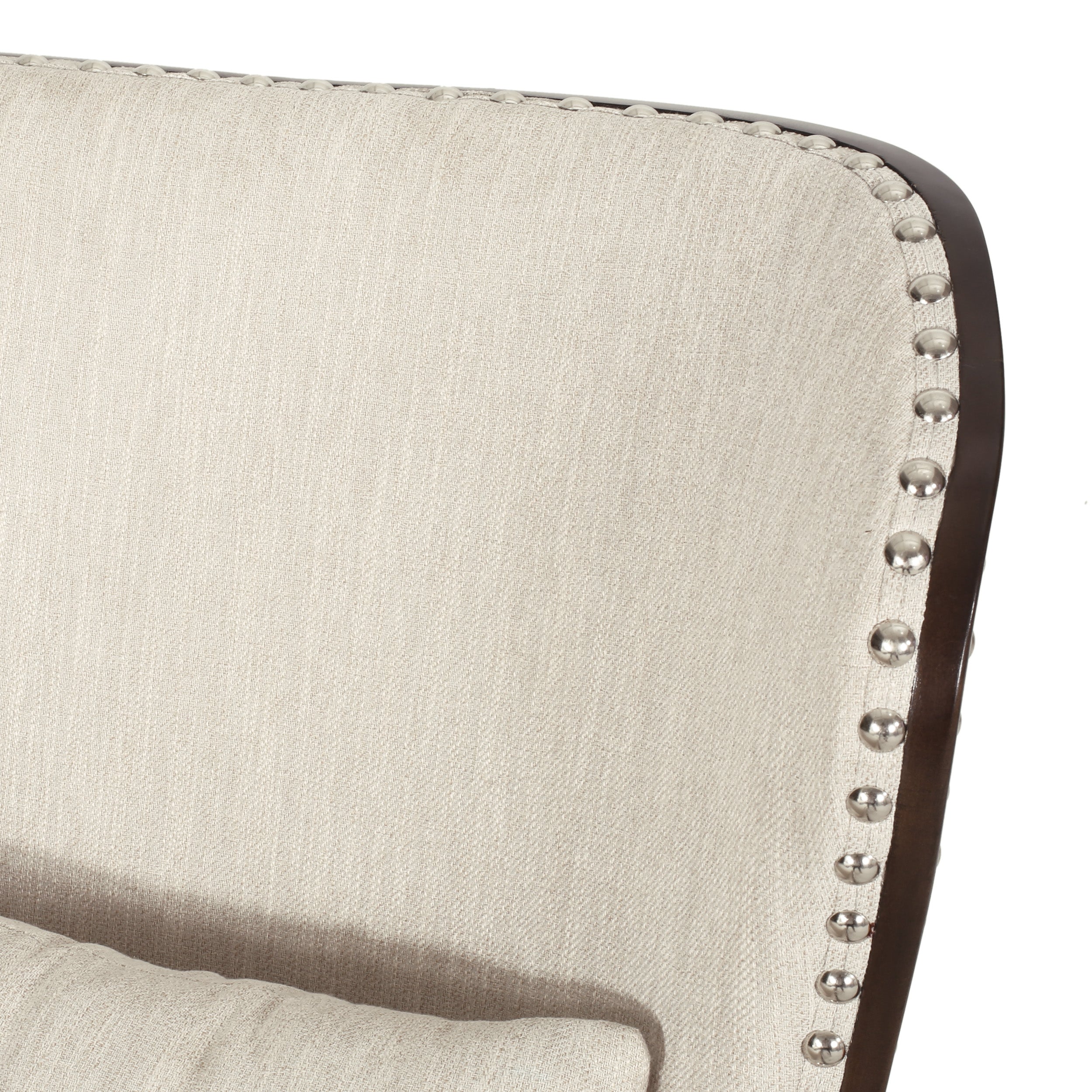 Jett Contemporary Upholstered Accent Chair with Nailhead Trim