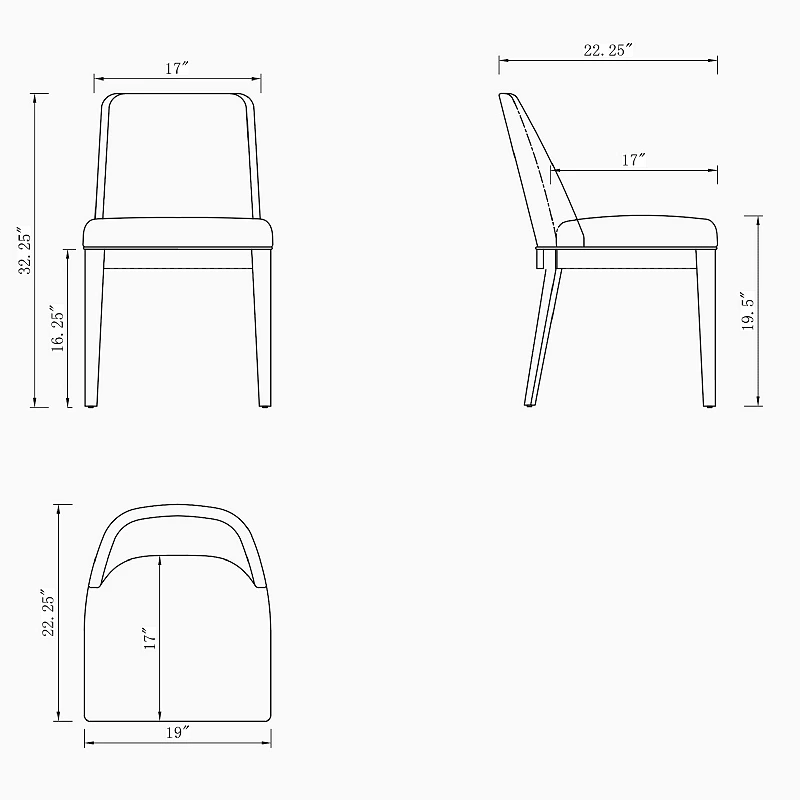 MANHATTAN COMFORT Gansevoort Dining Chair 2-piece Set