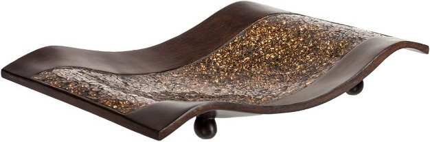 Creative Scents Schonwerk Decorative Centerpiece Dish Brown